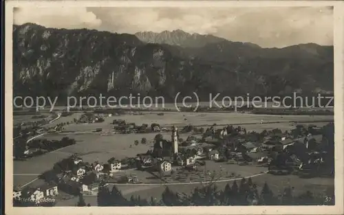 Kiefersfelden Panorama Inntal mit Kaisergebirge Kat. Kiefersfelden