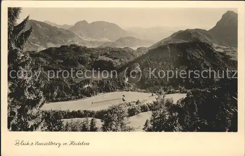 Kiefersfelden Blick vom Kusselberg Hechtsee Panorama Bayerische Voralpen Kat. Kiefersfelden