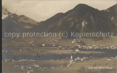 Zell Ruhpolding Panorama Chiemgauer Alpen Kat. Ruhpolding