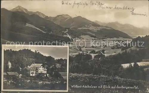 Bad Adelholzen Oberbayern mit Blick auf das Bergener Tal Kurhaus Kat. Siegsdorf