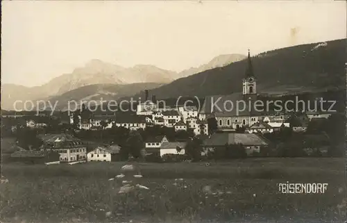 Teisendorf Oberbayern Ortsansicht mit Kirche Alpenblick Kat. Teisendorf