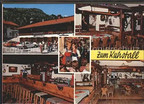 Reit Winkl Unterhaltungslokal Cafe "Zum Kuhstall" Kat. Reit im Winkl