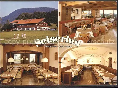 Bernau Chiemsee Hotel Restaurant "Seiserhof" Speisesaal Kat. Bernau a.Chiemsee