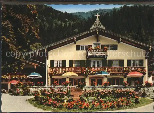 Rottach Egern Cafe Restaurant Pension Angermaier Kat. Rottach Egern