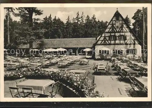 Nuernberg Gaststaette u.Cafe Waldschaenke in Tiergarten Kat. Nuernberg