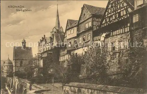 Kronach Partie am Stadtgraben Kat. Kronach