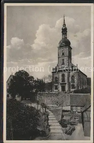 Obereisbach Kirche mit Aufgang Kat. Falkenberg