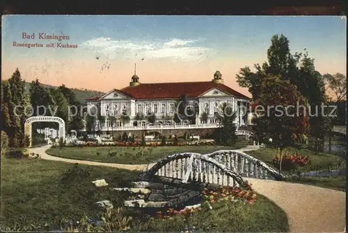 Bad Kissingen Rosengarten mit Kurhaus Kat. Bad Kissingen