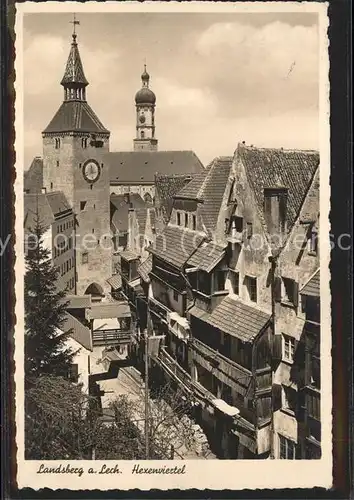 Landsberg Lech Hexenviertel Kat. Landsberg am Lech