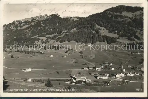 Gunzesried Panorama mit Steineberg / Blaichach /Oberallgaeu LKR