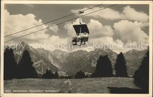 Oberstdorf Sesselbahn Schoenblick Kat. Oberstdorf