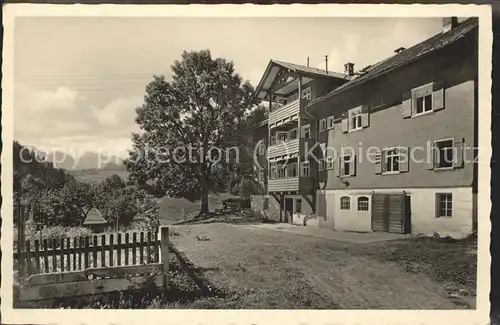 Tiefenbach Oberstdorf Erholungsheim Edelweiss Kat. Oberstdorf