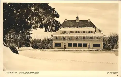 Lindenberg Allgaeu Waldseehotel Kat. Lindenberg i.Allgaeu