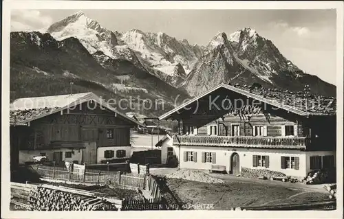 Garmisch Partenkirchen Waxenstein Wohnhaus Kat. Garmisch Partenkirchen