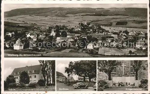 Walburg Witzenhausen Panorama  Kat. Hessisch Lichtenau