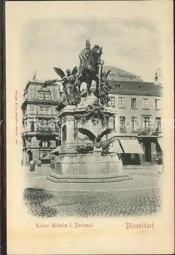 Duesseldorf Kaiser Wilhelm Denkmal Kat. Duesseldorf