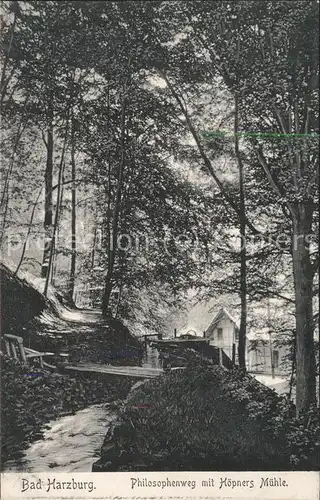 Bad Harzburg Philosophenweg mit Hoepners Muehle Kat. Bad Harzburg