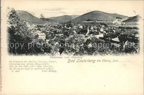 Bad Lauterberg Panorama vom Hausberg Kat. Bad Lauterberg im Harz