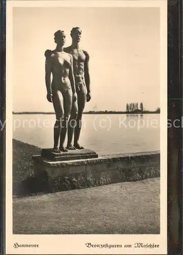 Hannover Bronzefiguren am Maschsee / Hannover /Region Hannover LKR