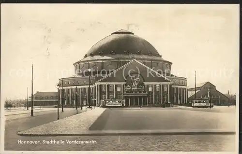 Hannover Stadthalle Vorderansicht Kat. Hannover