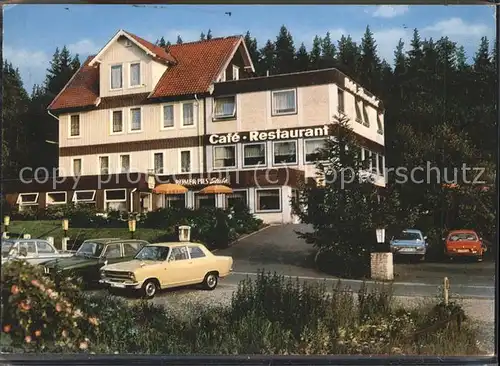Hahnenklee Bockswiese Harz Hotel Cafe "Eden am See" Autos Kat. Goslar