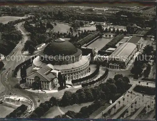 Hannover Stadthalle Fliegeraufnahme Kat. Hannover