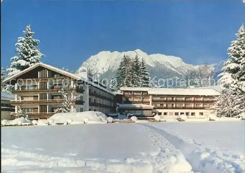 Oberstdorf Kneippkurhaus Christliches Hospiz im Schnee Kat. Oberstdorf