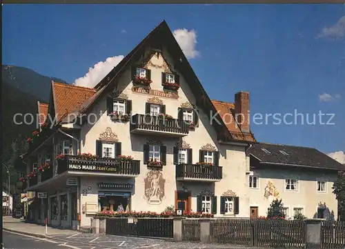 Garmisch Partenkirchen Hotel "Haus Maier" Ludwigstrasse 83 Kat. Garmisch Partenkirchen