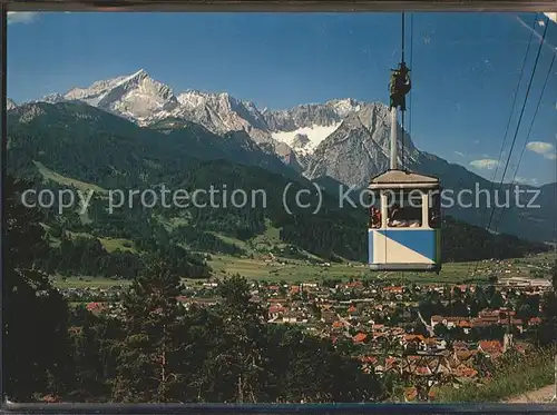 Garmisch Partenkirchen Wankbahn Zugspitzgruppe Kat. Garmisch Partenkirchen