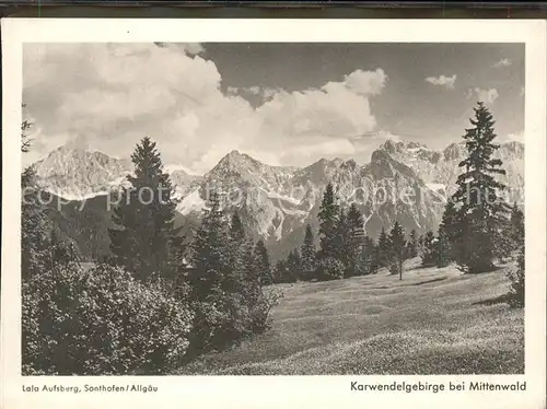 Sonthofen Oberallgaeu Karwendelgebirge bei Mittenwald / Sonthofen /Oberallgaeu LKR