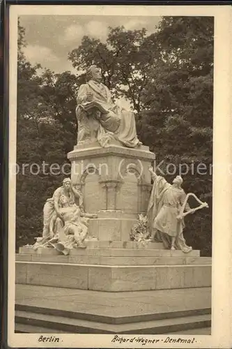 Berlin Richard Wagner Denkmal Kat. Berlin