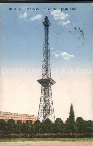 Berlin Neuer Funkturm Kat. Berlin