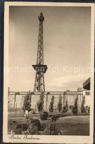 Berlin Funkturm Kat. Berlin