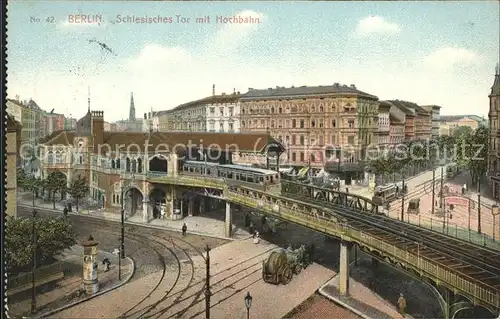 Berlin Schlesisches Tor mit Hochbahn Kat. Berlin