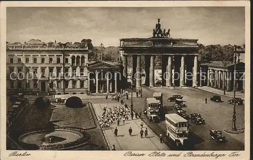 Berlin Pariser Platz und Brandenburger Tor Kat. Berlin