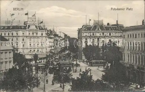 Berlin Potsdamer Platz Strassenbahnen Kat. Berlin