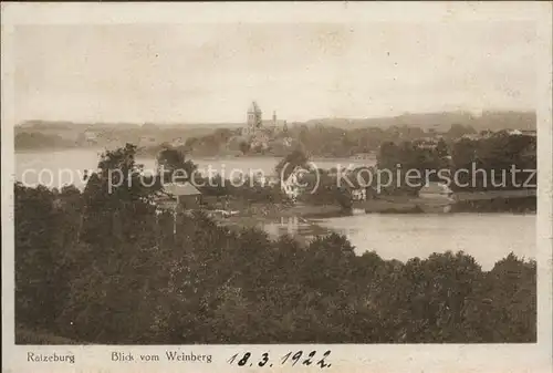 Ratzeburg Blick vom Weinberg Kat. Ratzeburg