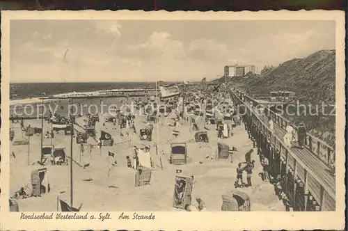 Westerland Sylt Am Strand Kat. Westerland