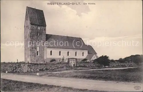 Westerland Sylt Die Kirche Kat. Westerland