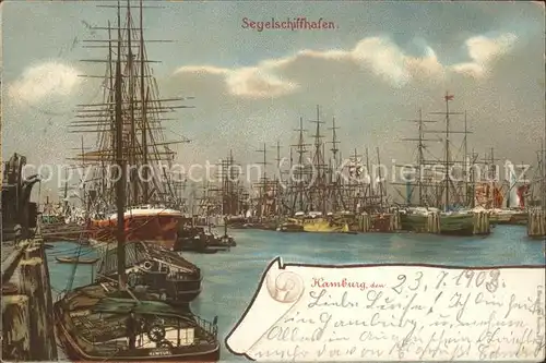 Hamburg Segelschiffe Hafen Kat. Hamburg