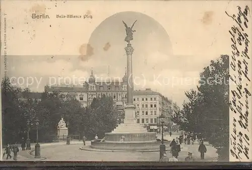 Berlin Belle Alliance Platz Siegessaeule Kat. Berlin