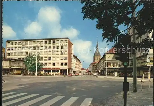 Hildesheim Blick vom Hindenburgplatz in die Schuhstrasse / Hildesheim /Hildesheim LKR