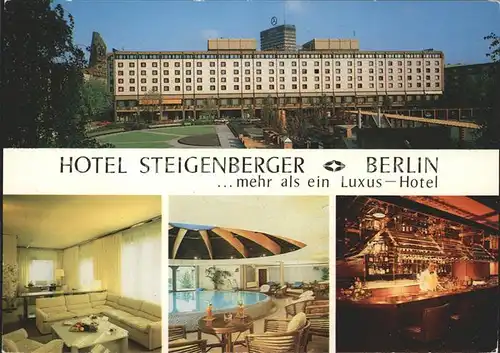 Berlin Hotel Steigenberger Teilansichten Kat. Berlin