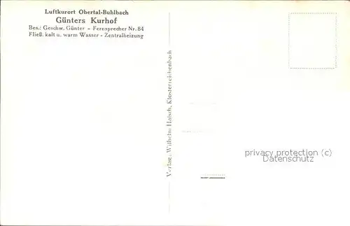 hd03208 Obertal Baiersbronn Ortsansicht Kategorie. Baiersbronn Alte Ansichtskarten