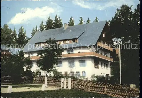 Menzenschwand Kurheim Haus Pieper Kat. St. Blasien