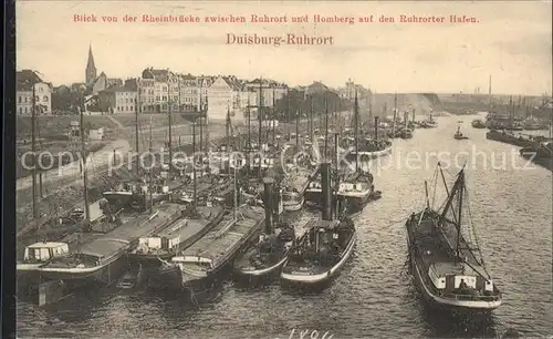 Ruhrort Blick auf den Hafen Kat. Duisburg