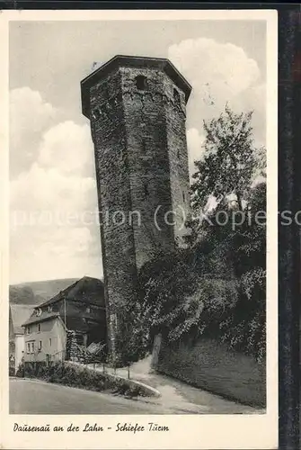 Dausenau Schiefer Turm Kat. Dausenau