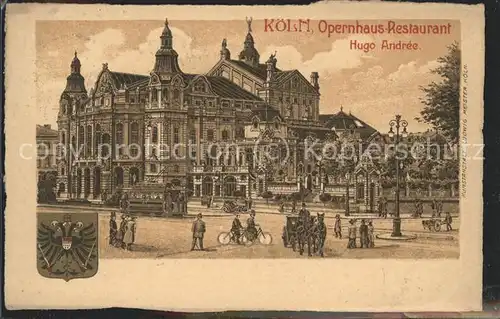 Koeln Rhein Opernhaus Restaurant Kat. Koeln
