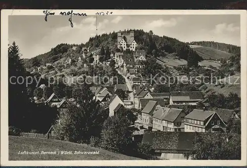 Berneck Altensteig Panorama Kat. Altensteig