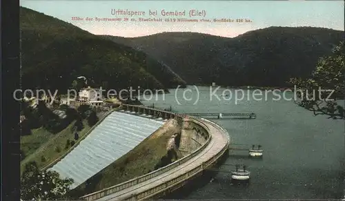 Gemuend Eifel Urfttalsperre Kat. Schleiden